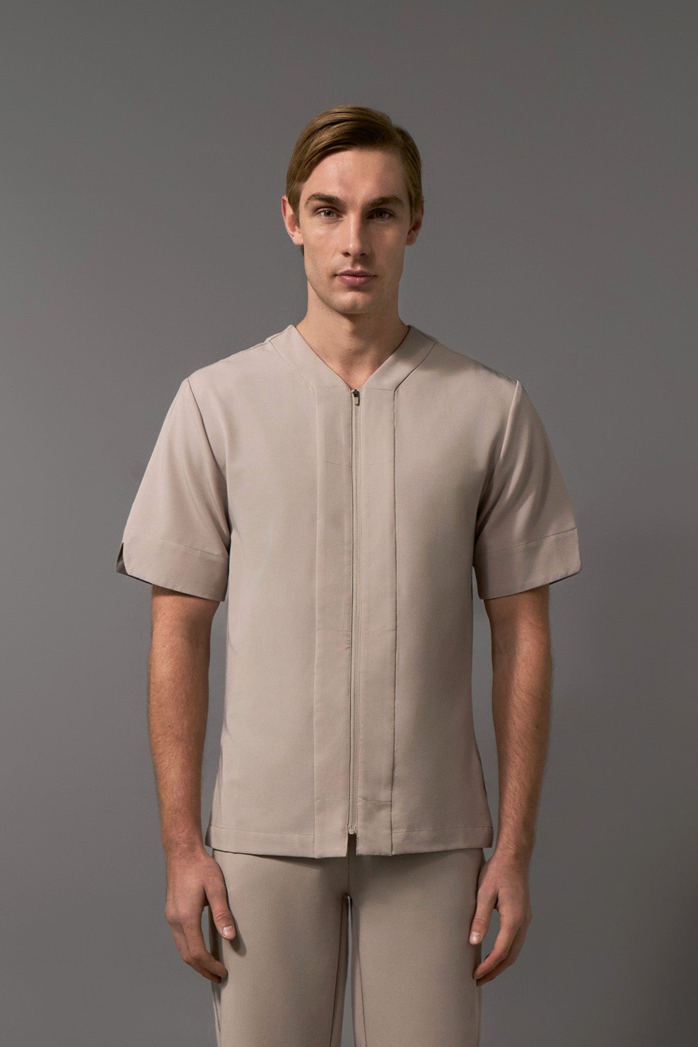 Teak Zip Through Tunic - Sand – Jalin