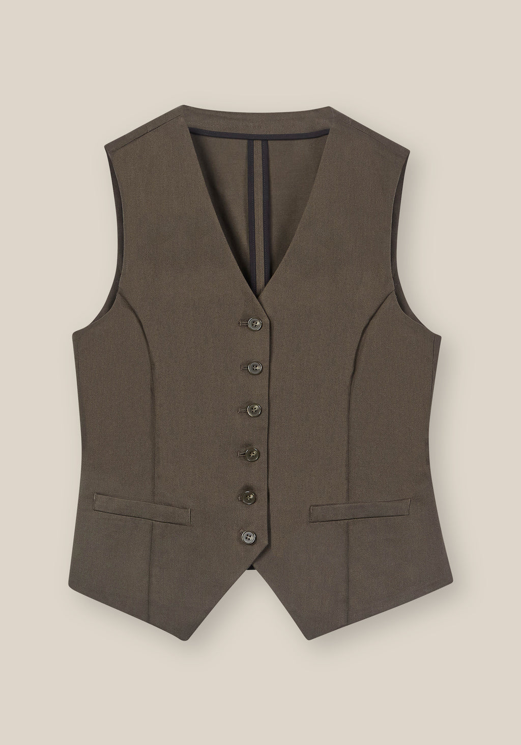 Stockholm Waistcoat - Olive Khaki