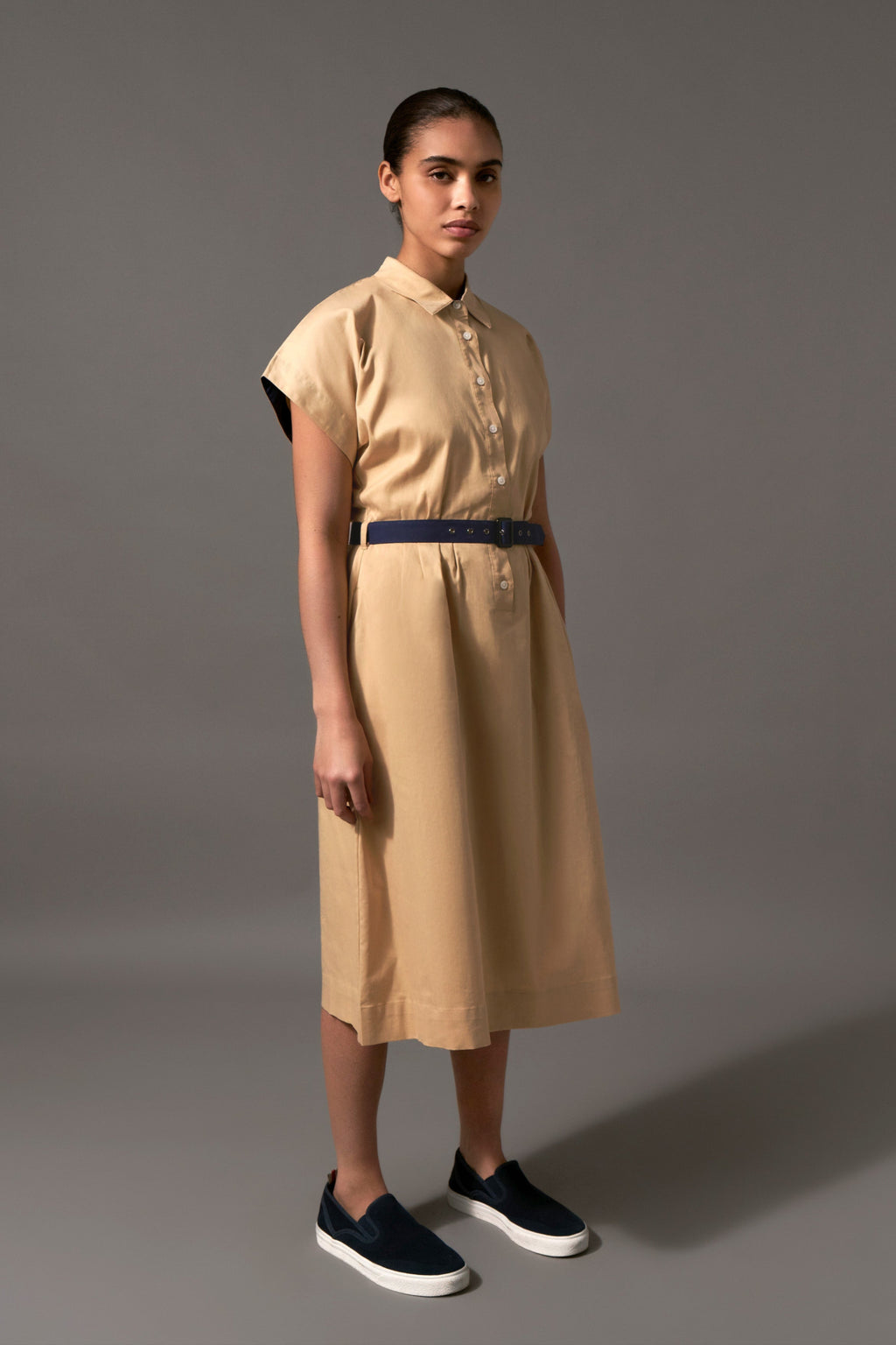 Polly Dress - Almond