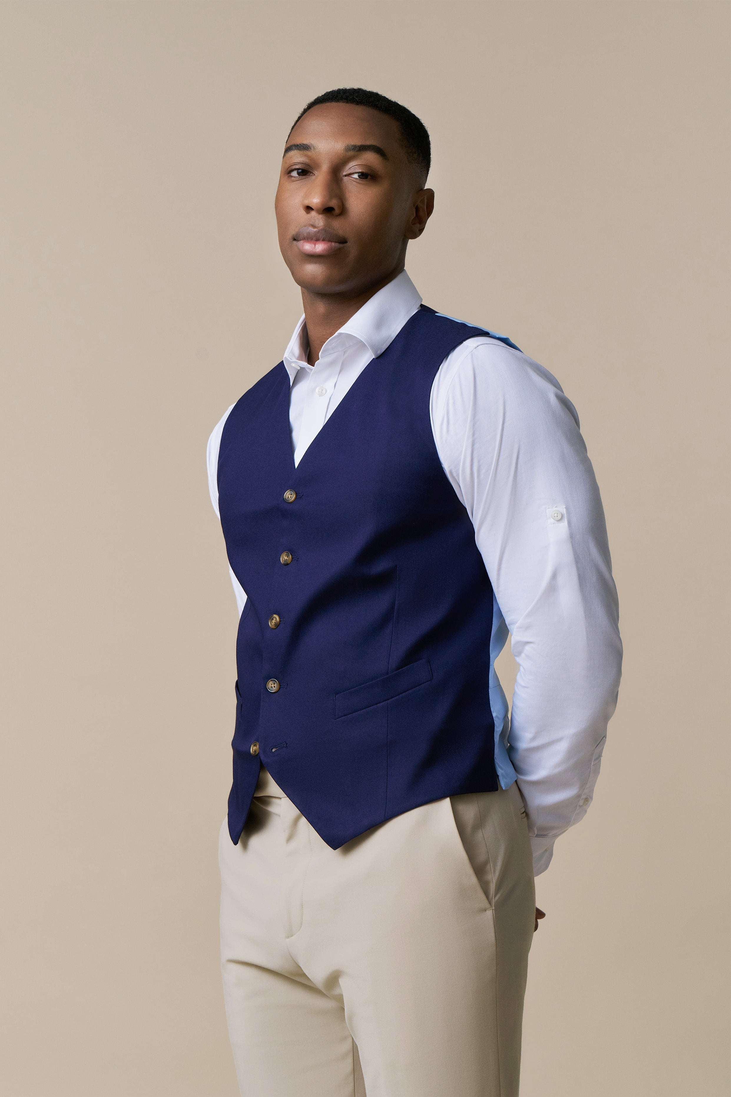 Scott Waistcoat - Navy