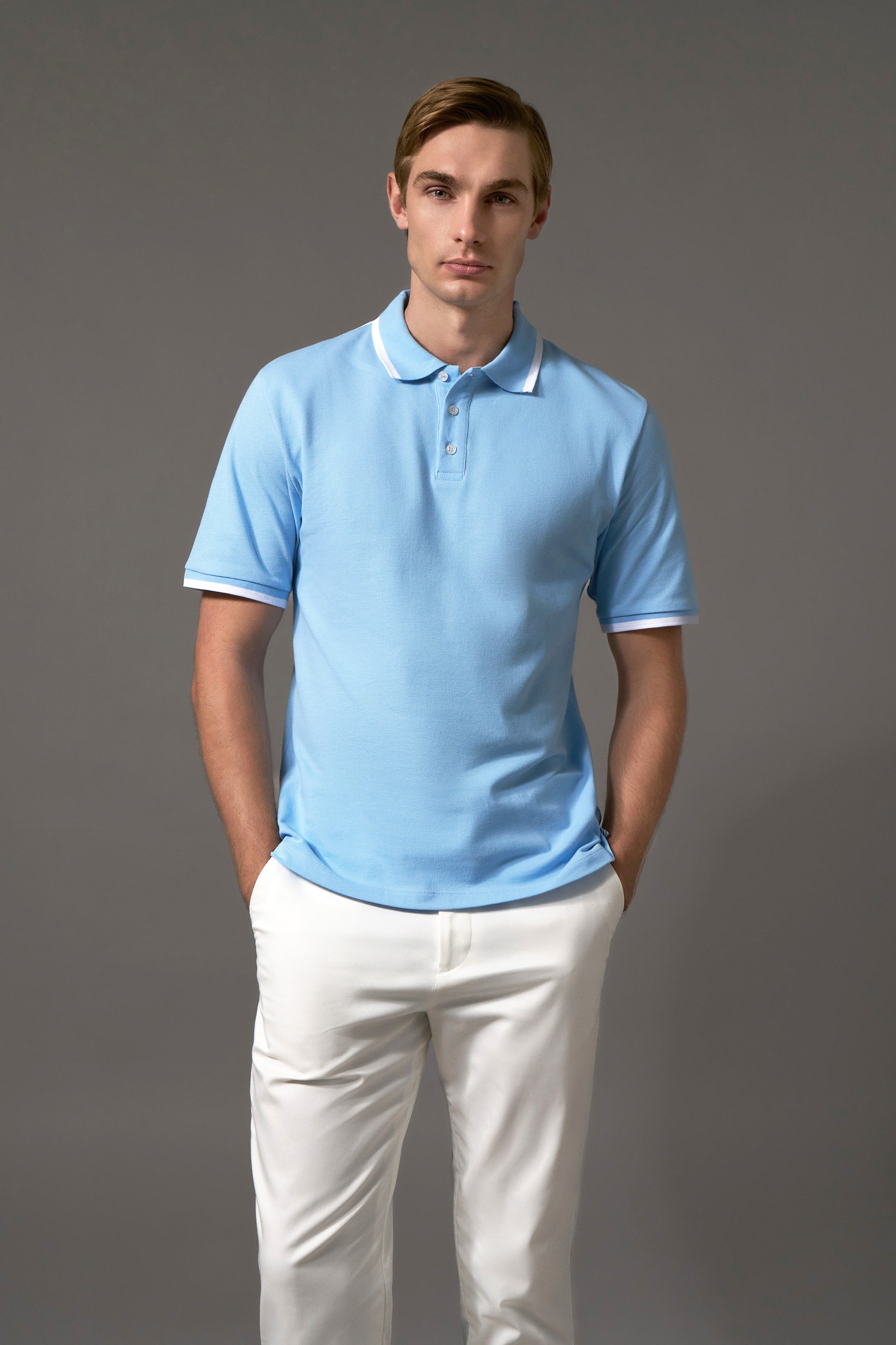 Hemsley Polo Shirt - Sky Blue