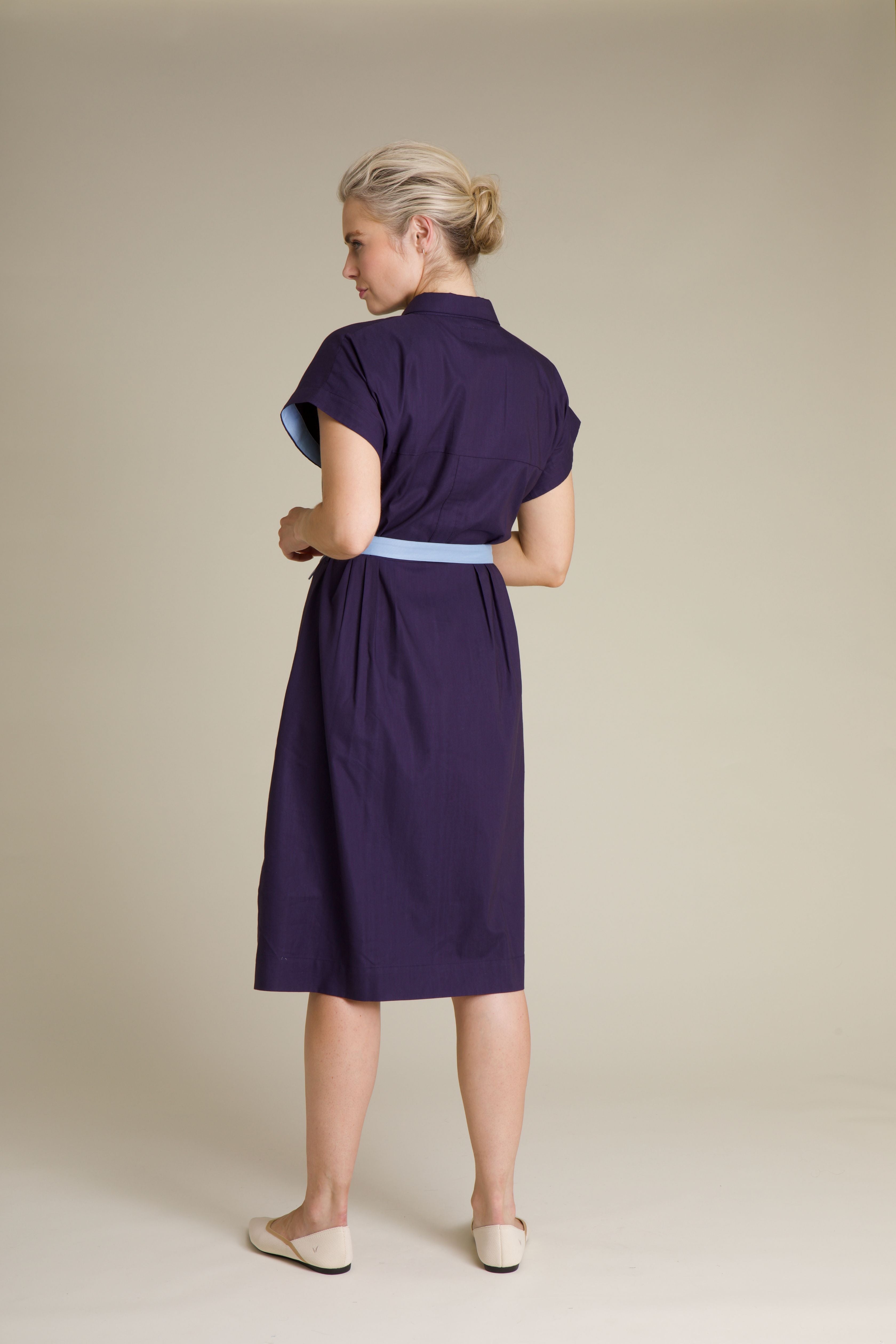 Polly Dress - Navy