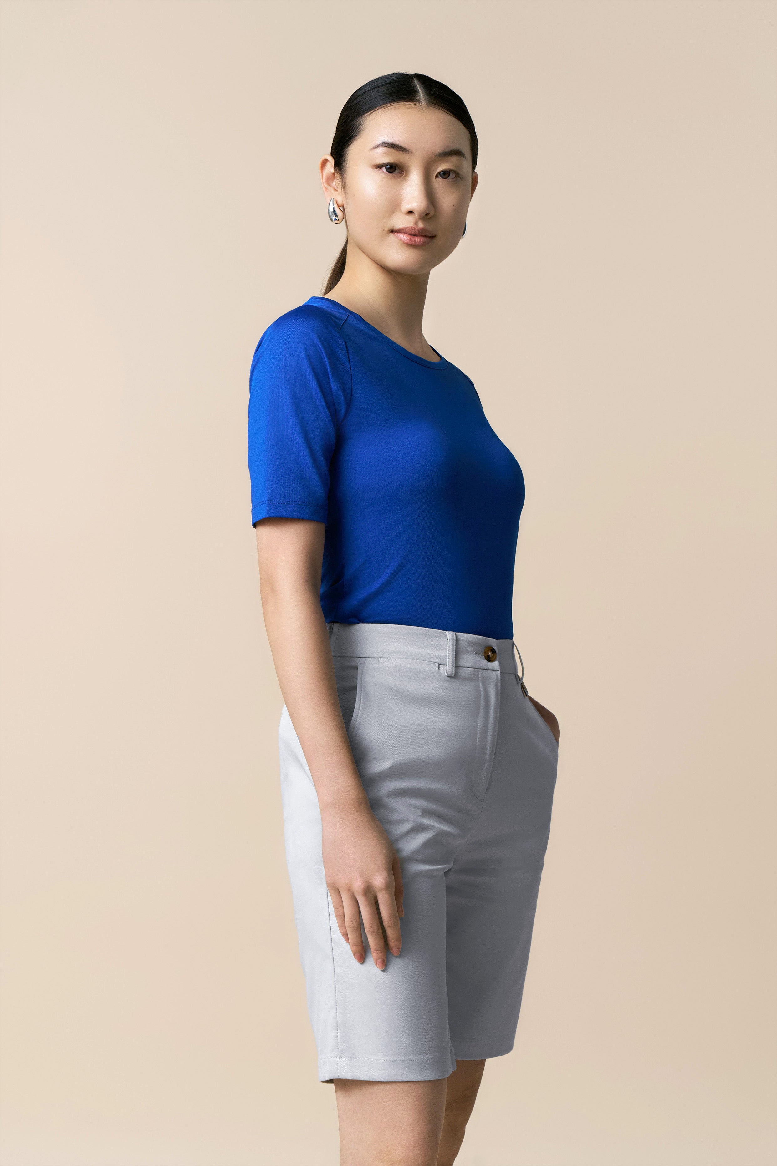 Lucy Top - Mid Blue