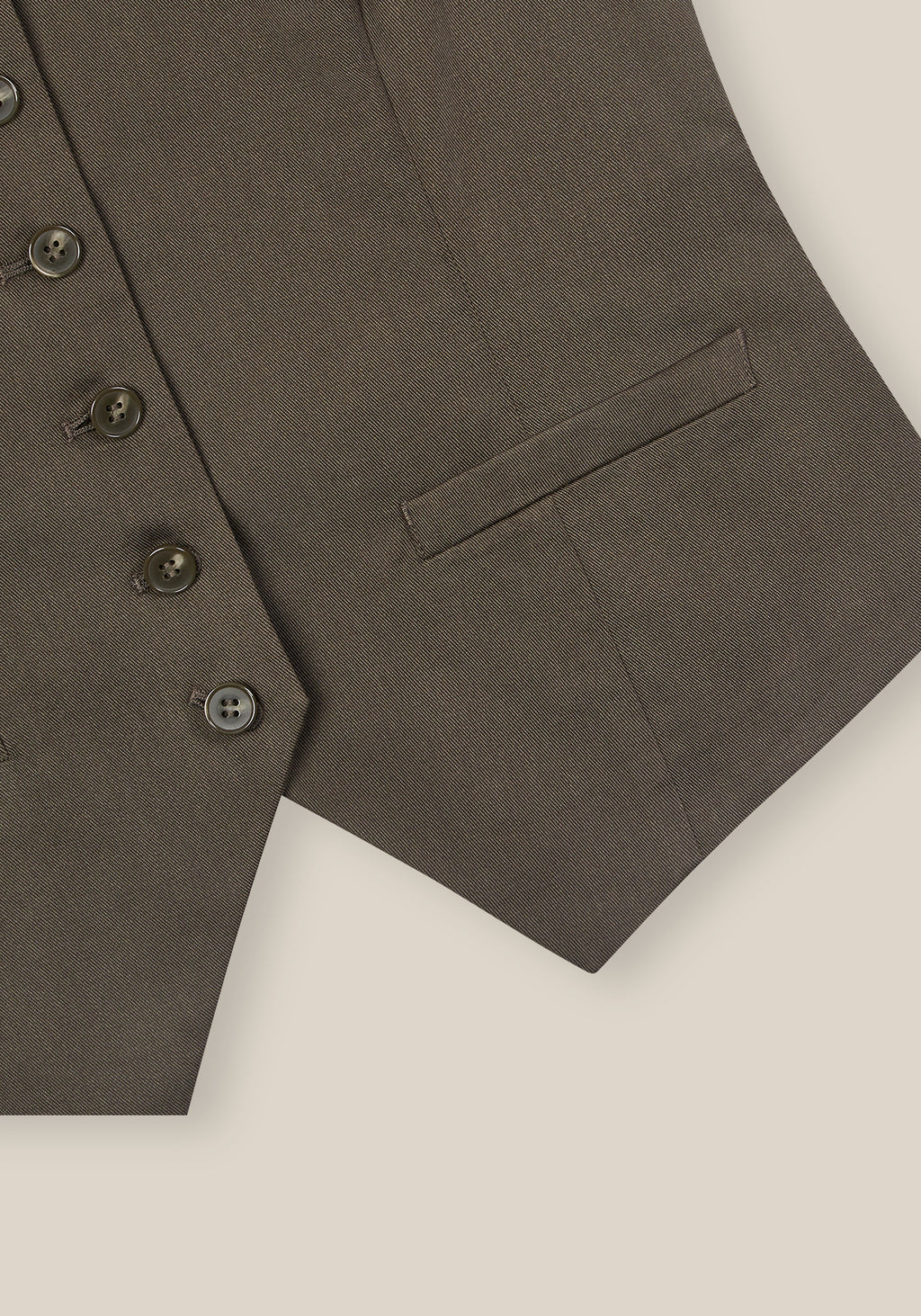 Stockholm Waistcoat - Olive Khaki