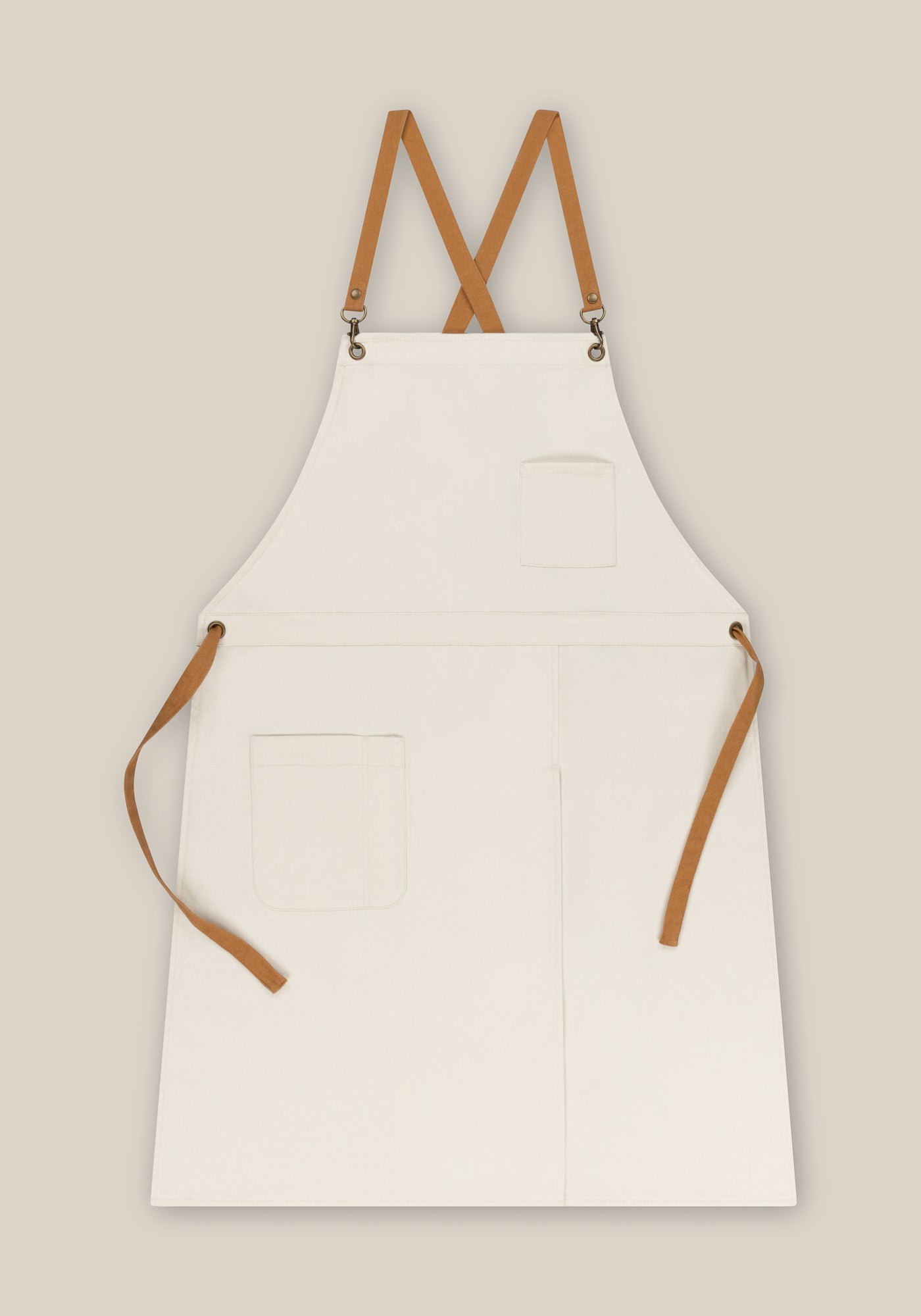 Poplar Bib Apron - Ecru