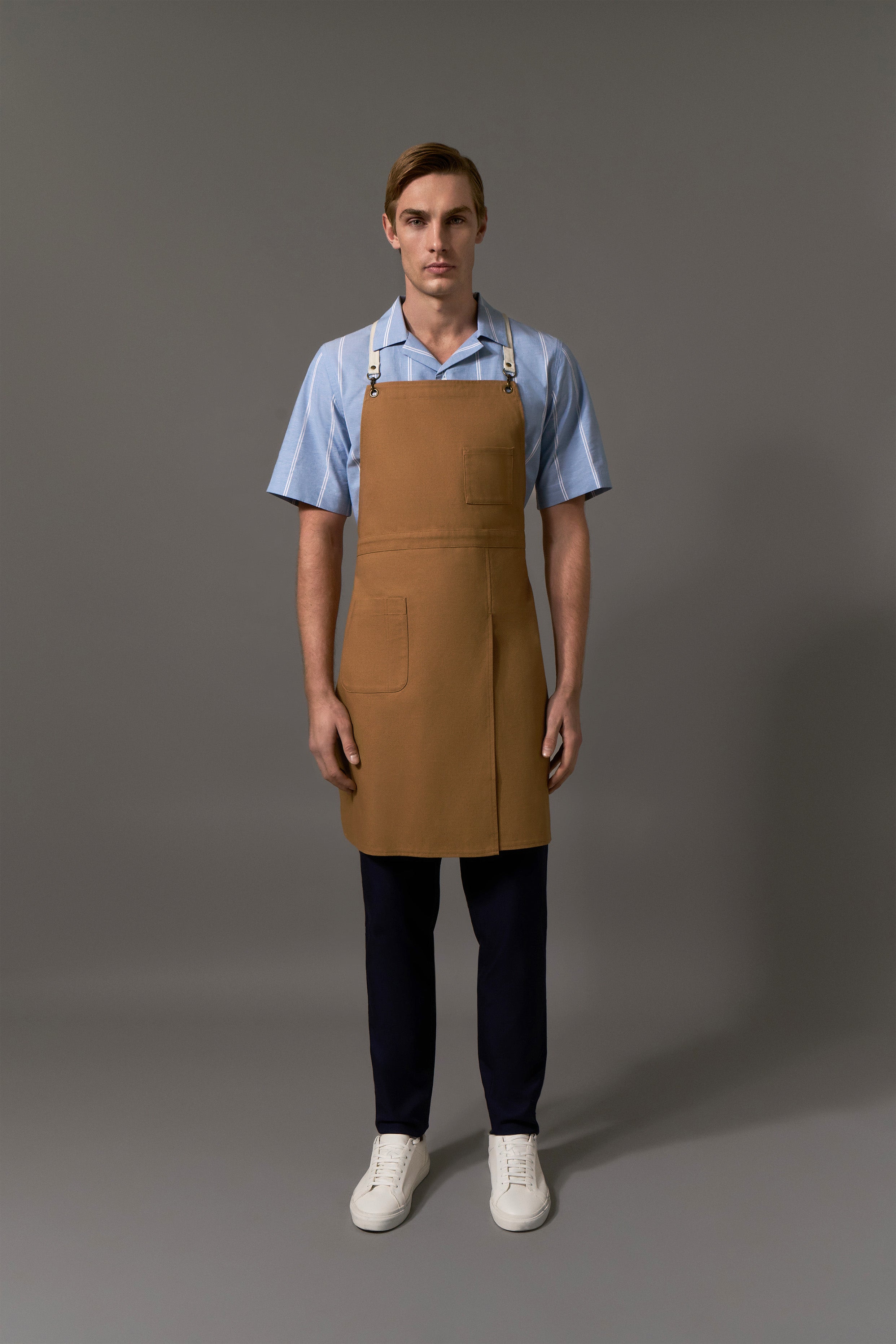 Poplar Bib Apron - Ochre