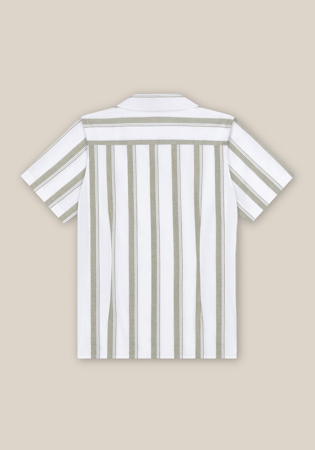 Beech Cuban Shirt - Green Stripe