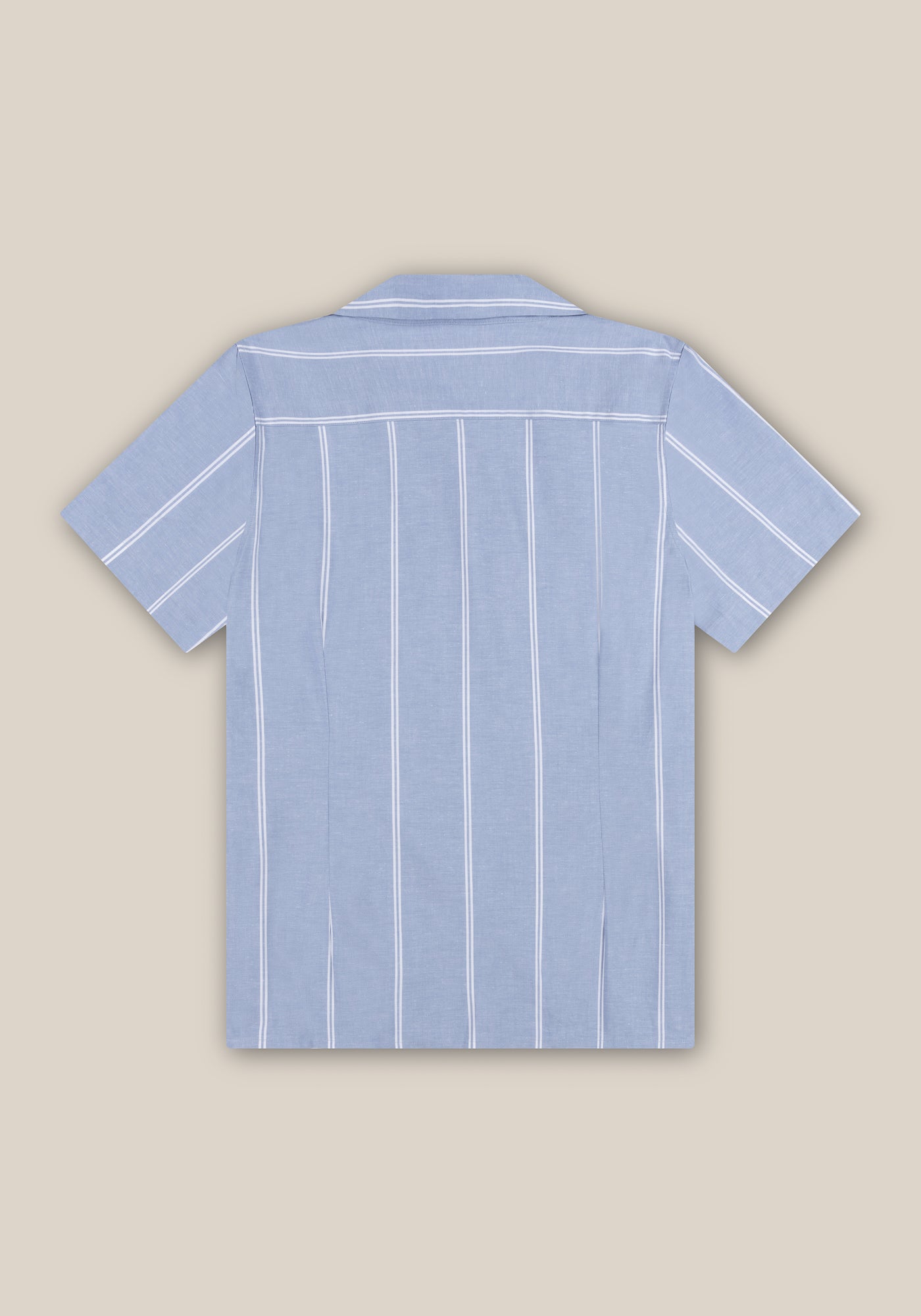 Beech Cuban Shirt - Blue Stripe