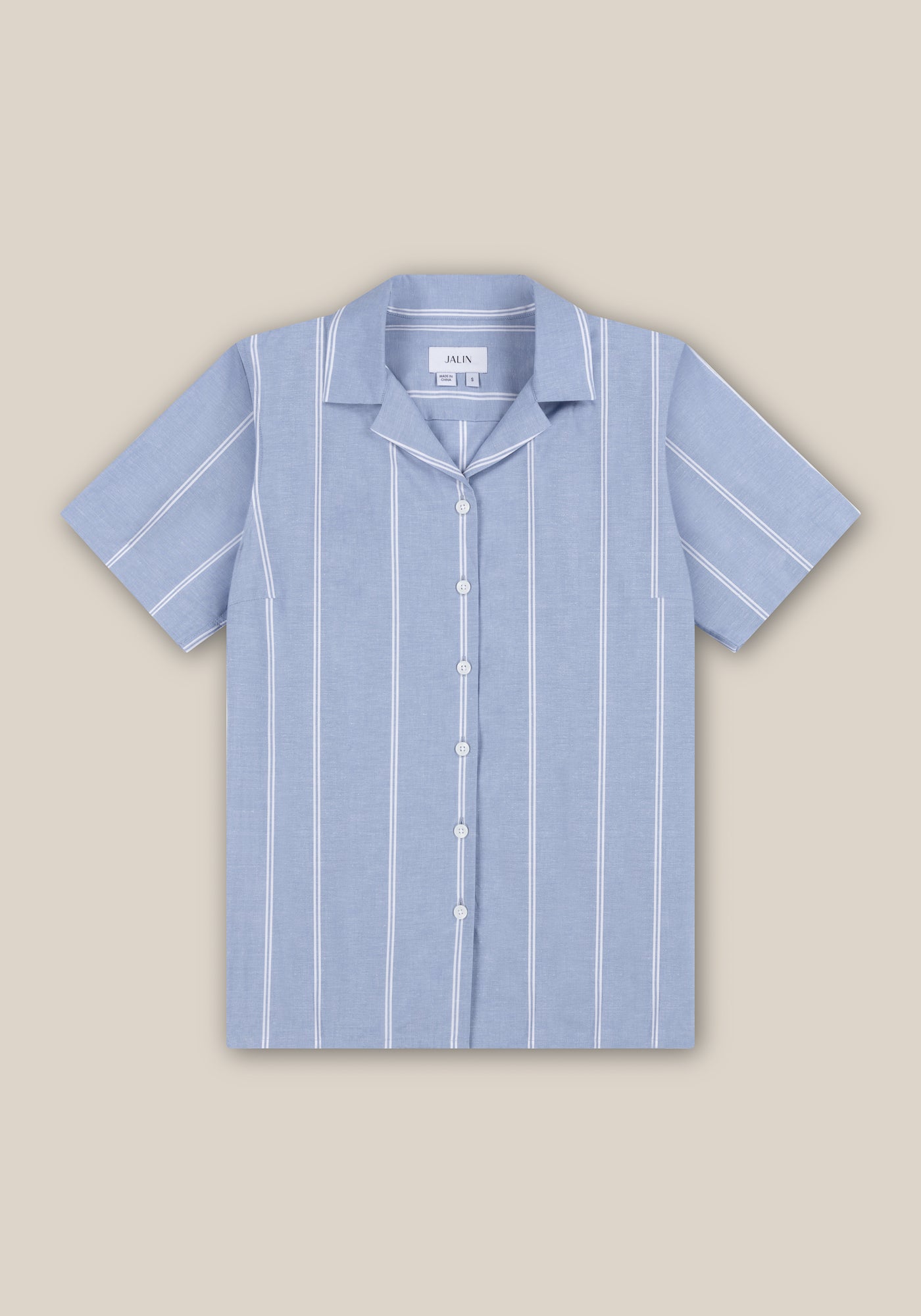 Beech Cuban Shirt - Blue Stripe