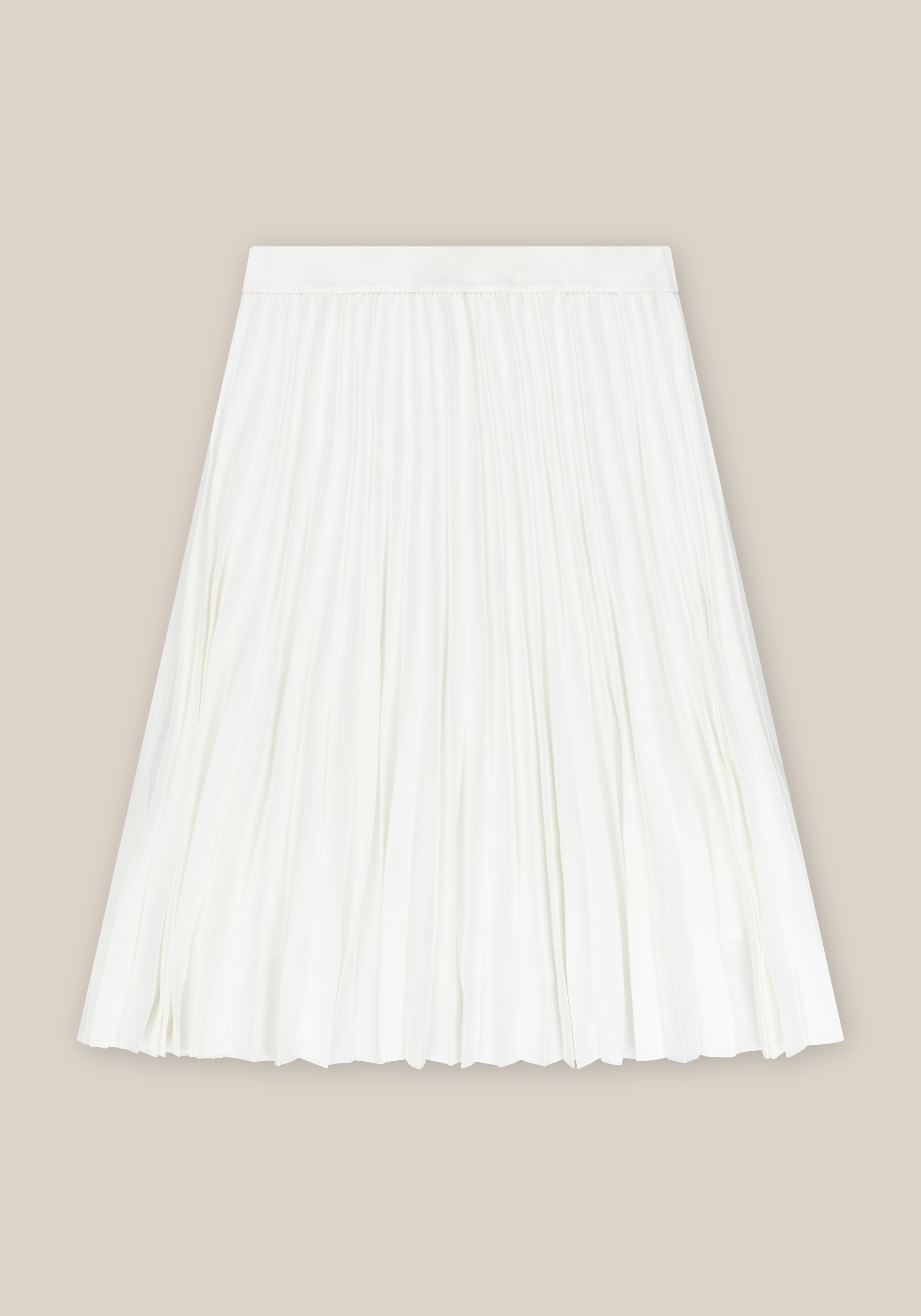 Lily Pleated Skirt - White