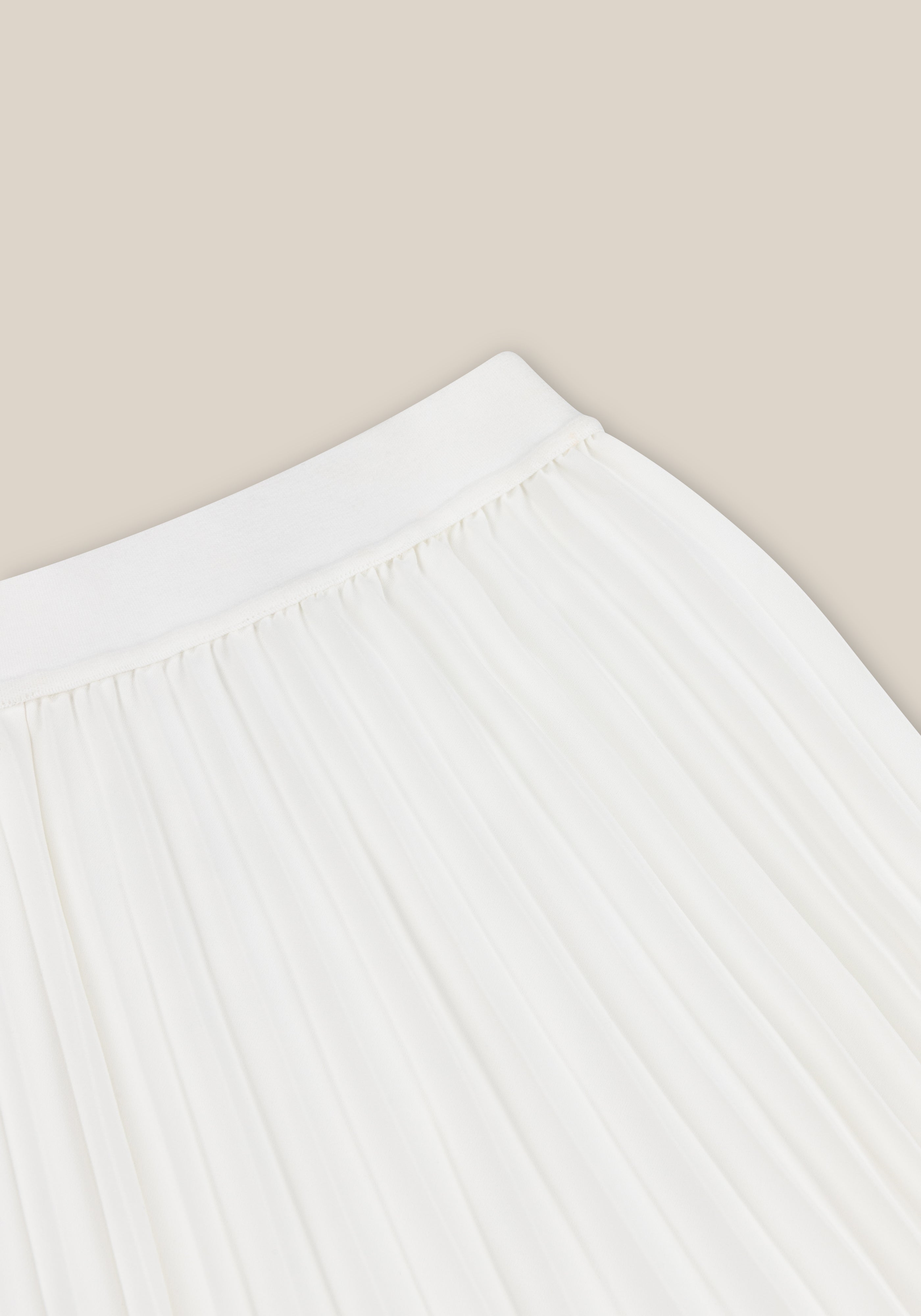 Lily Pleated Skirt - White