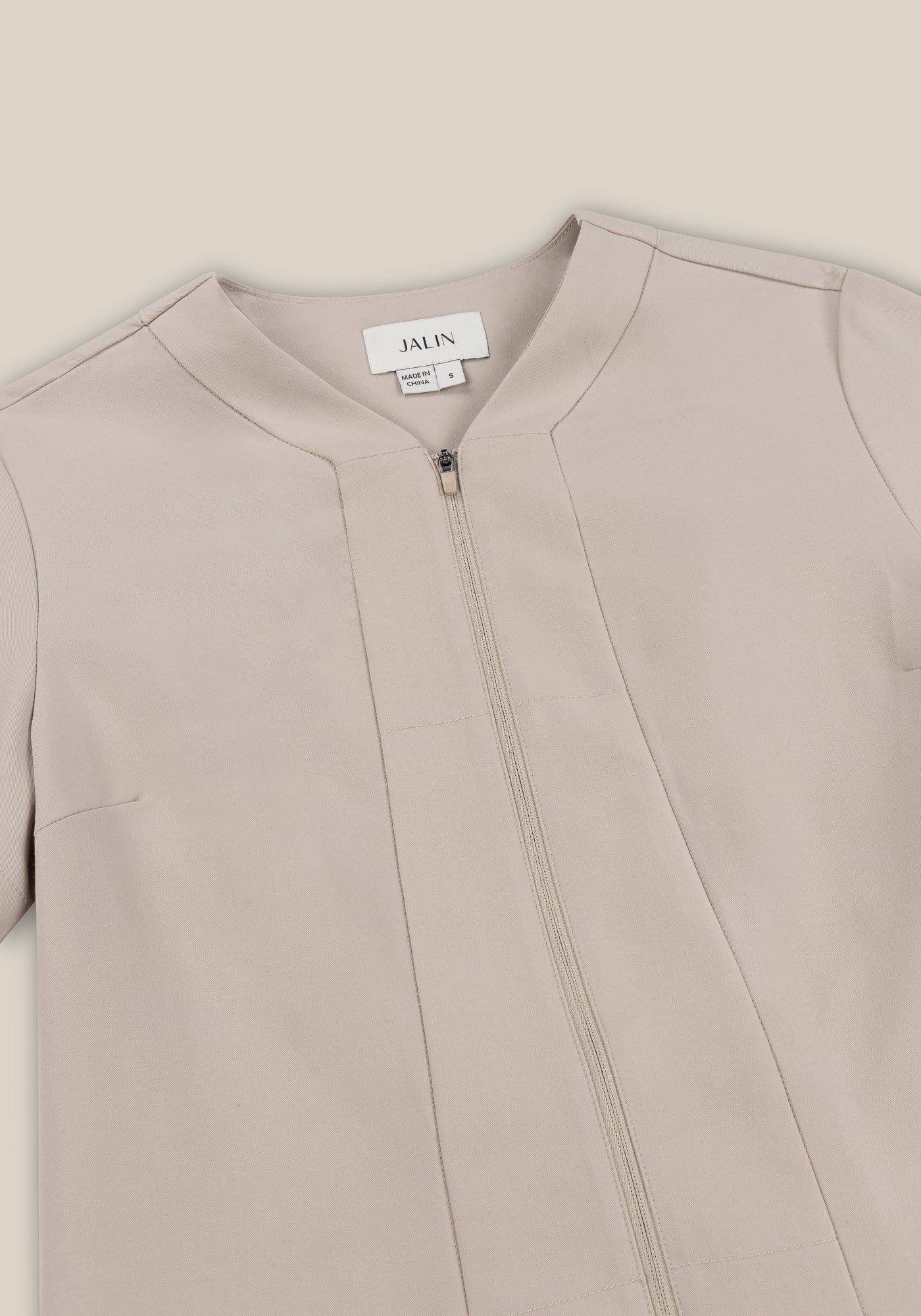 Lotus Zip Through Tunic - Sand