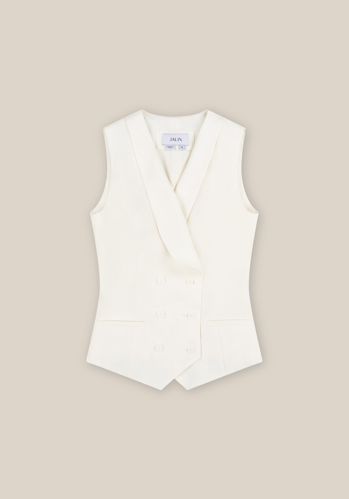 Laurel Waistcoat - Ivory