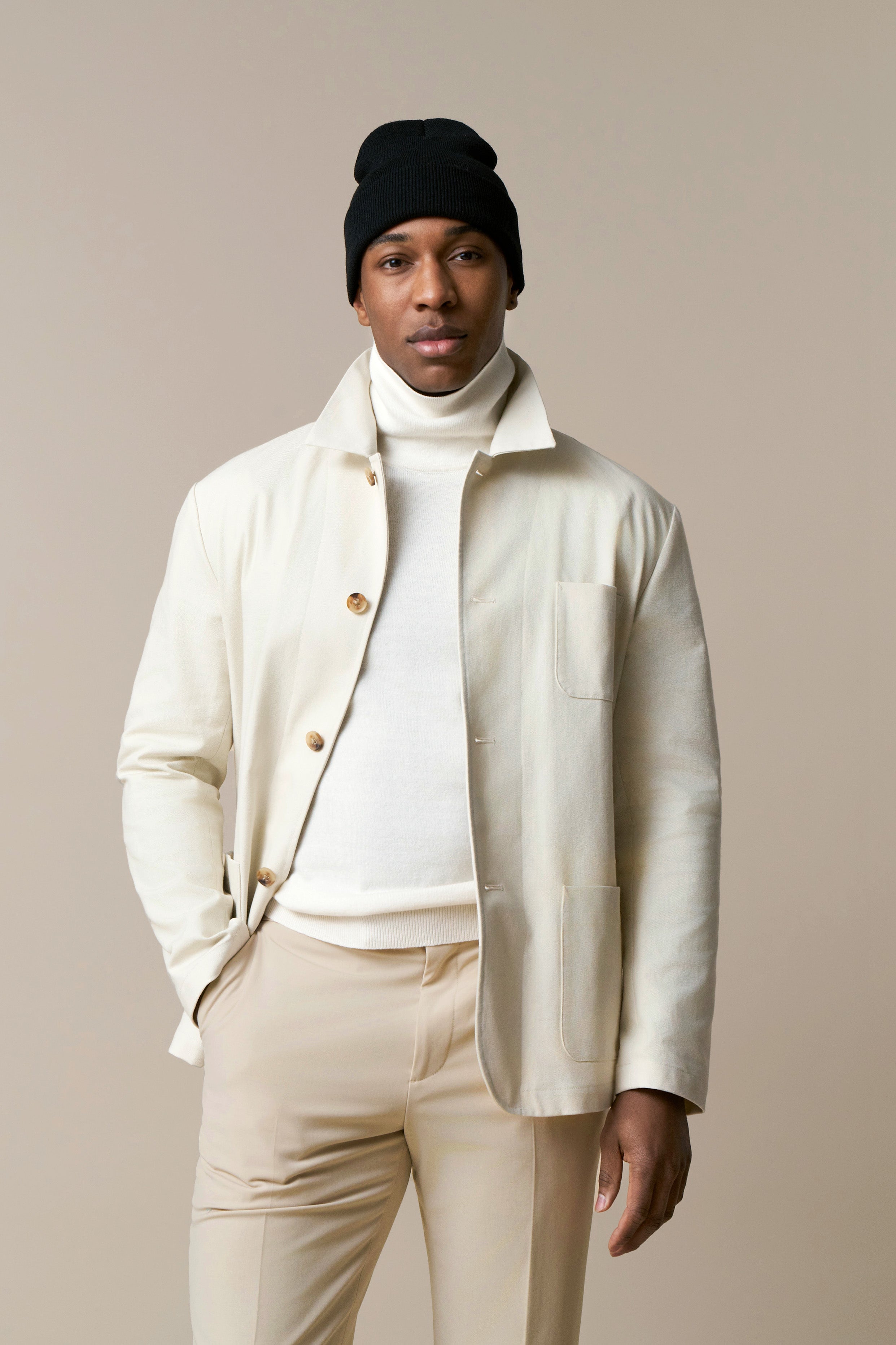 Raffia Chore Jacket - Ecru – Jalin