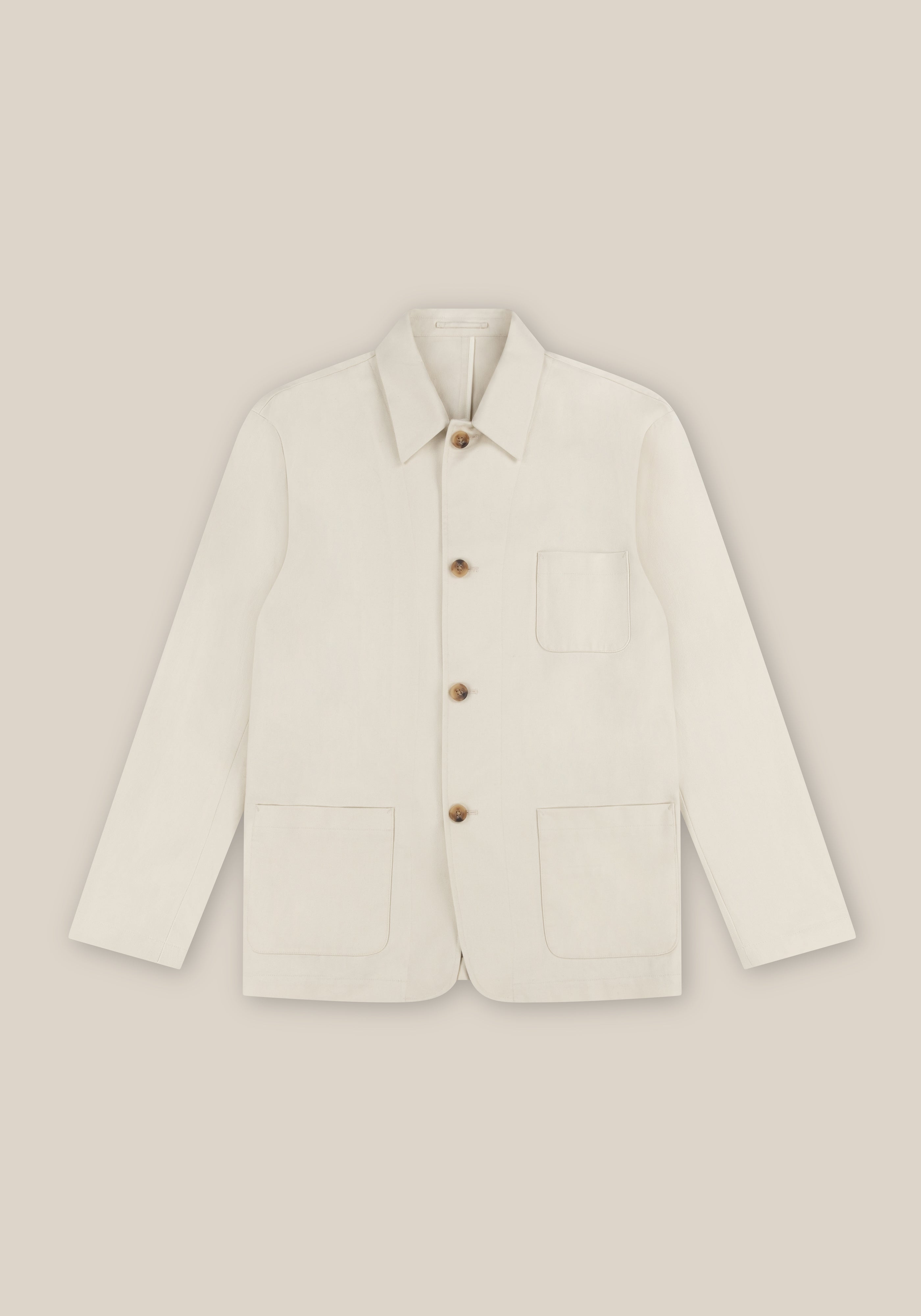 Raffia Chore Jacket - Ecru