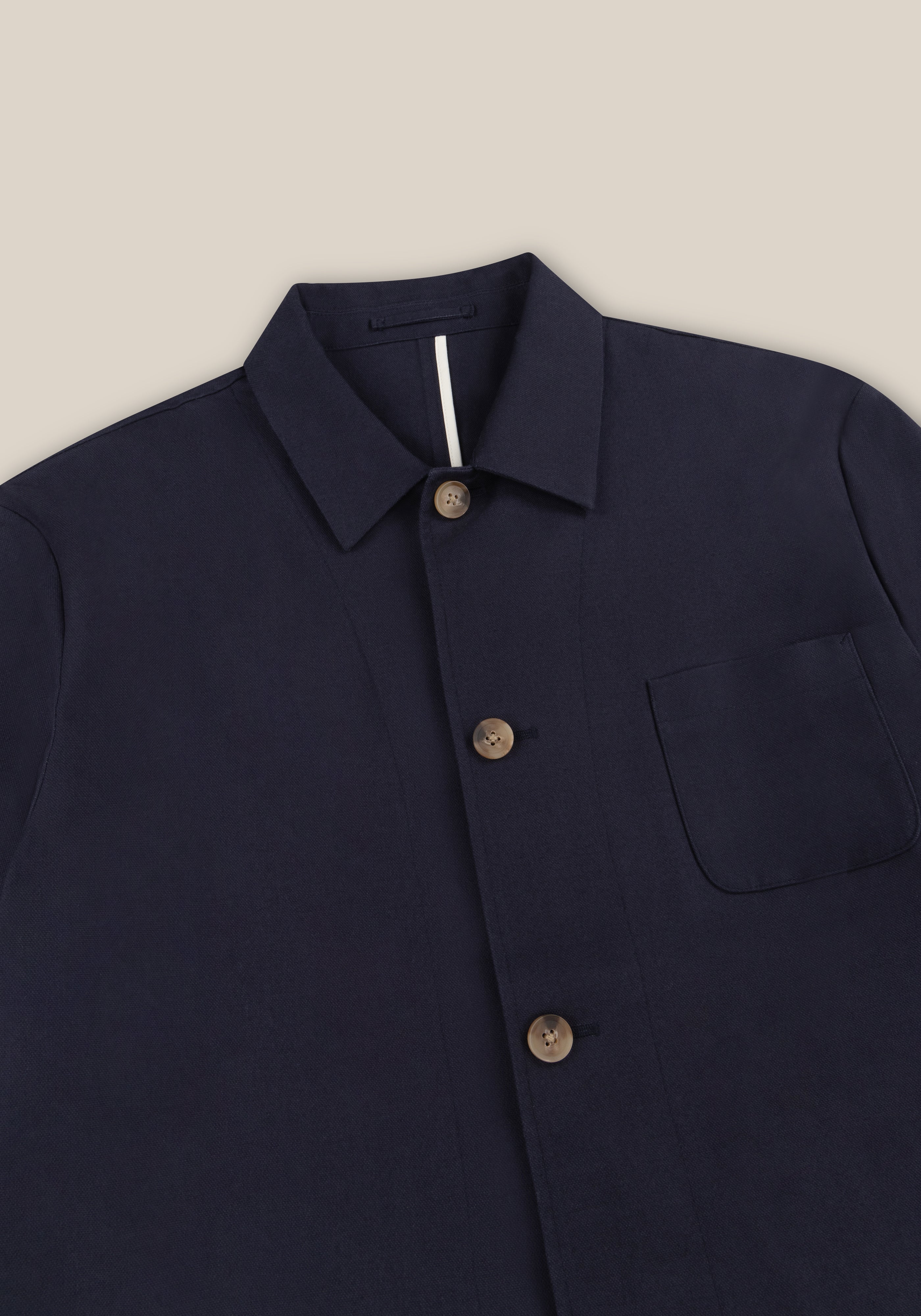 Raffia Chore Jacket - Navy