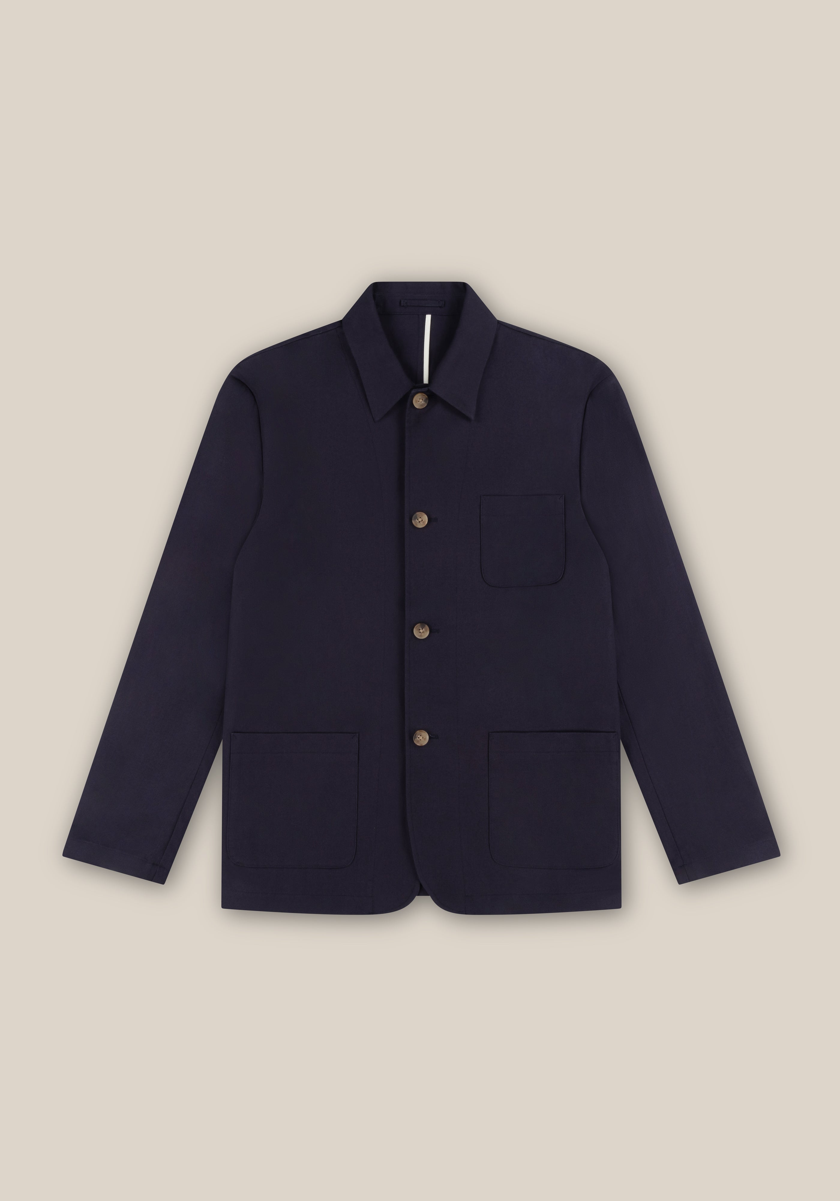 Raffia Chore Jacket - Navy