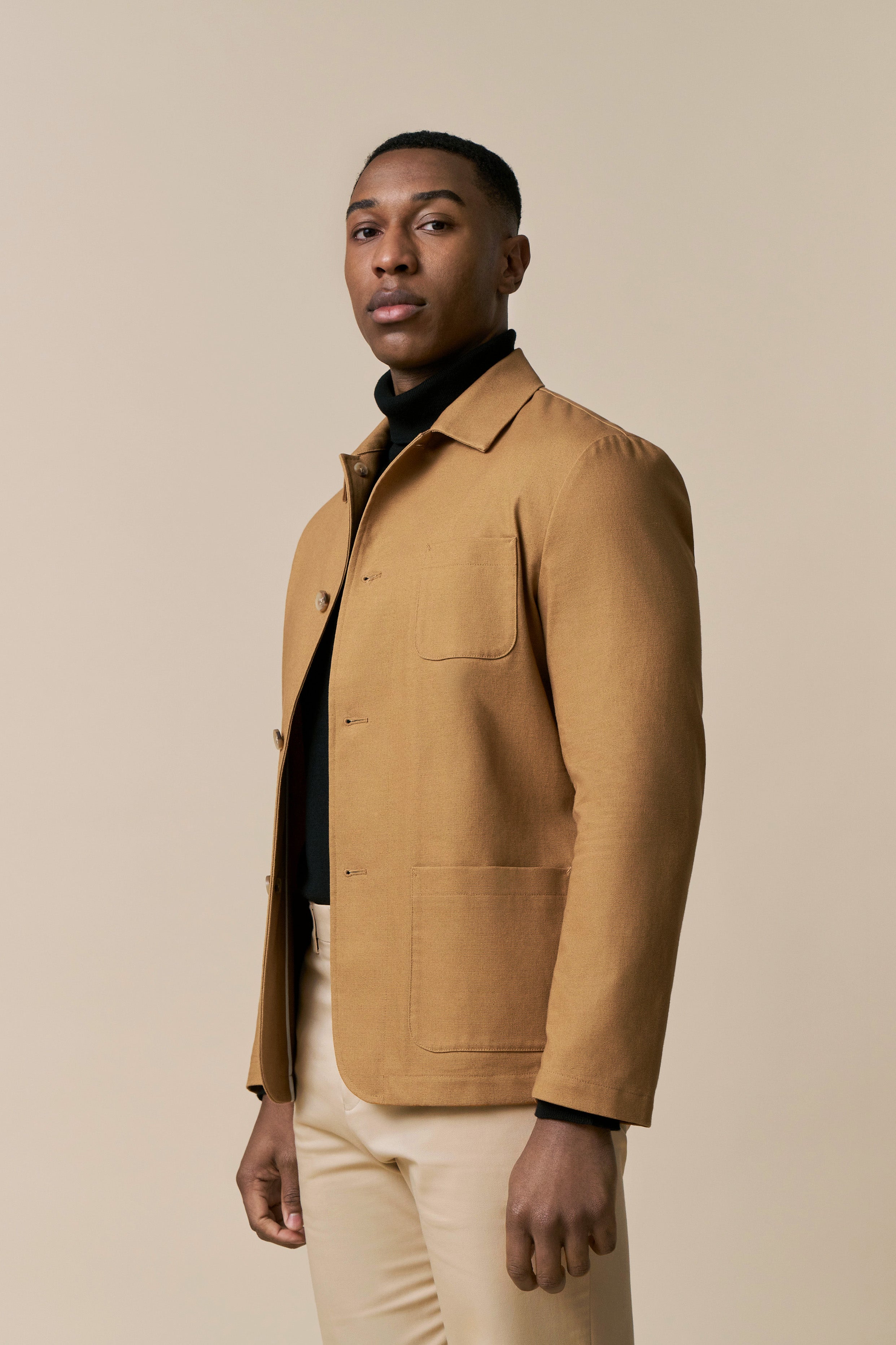 Raffia Chore Jacket - Ochre