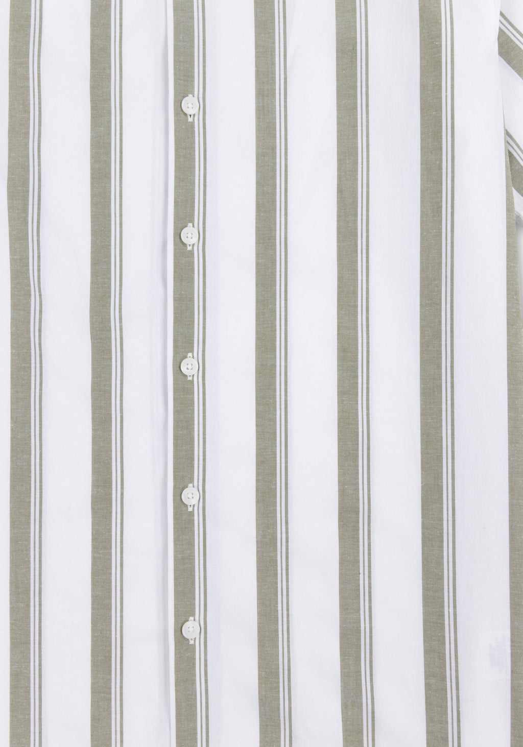 Willow Cuban Shirt - Green Stripe