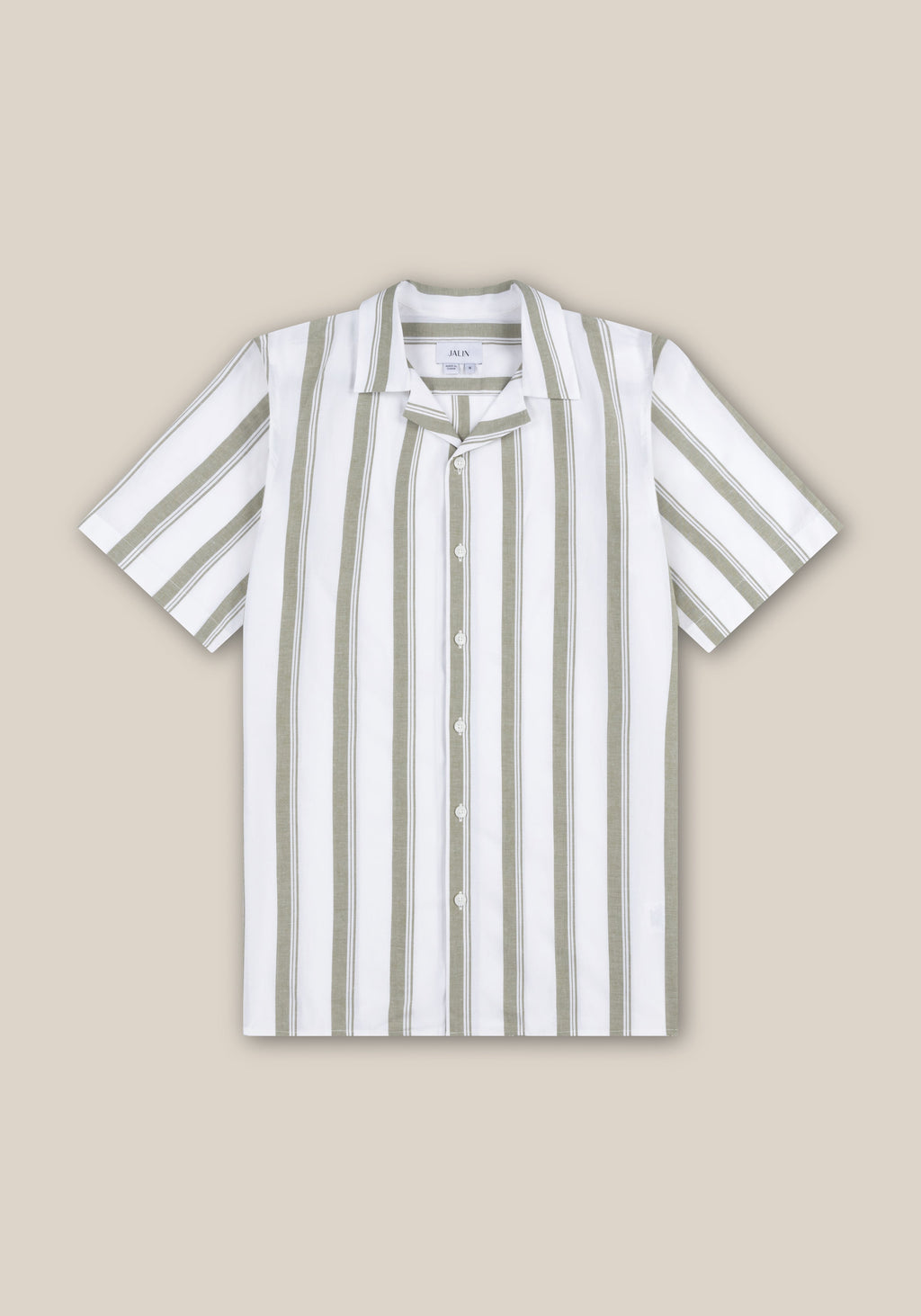 Willow Cuban Shirt - Green Stripe
