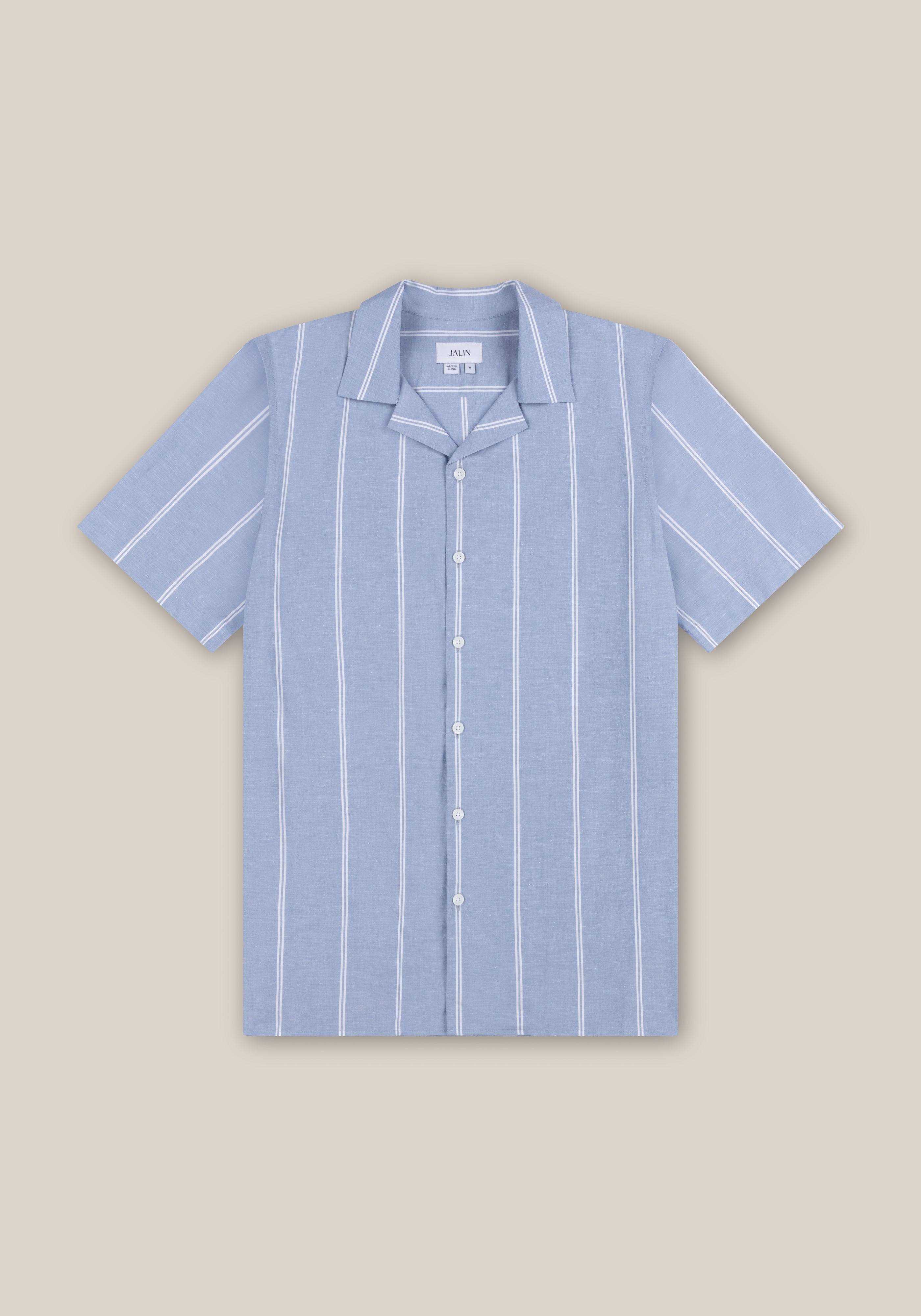 Willow Cuban Shirt - Blue Stripe