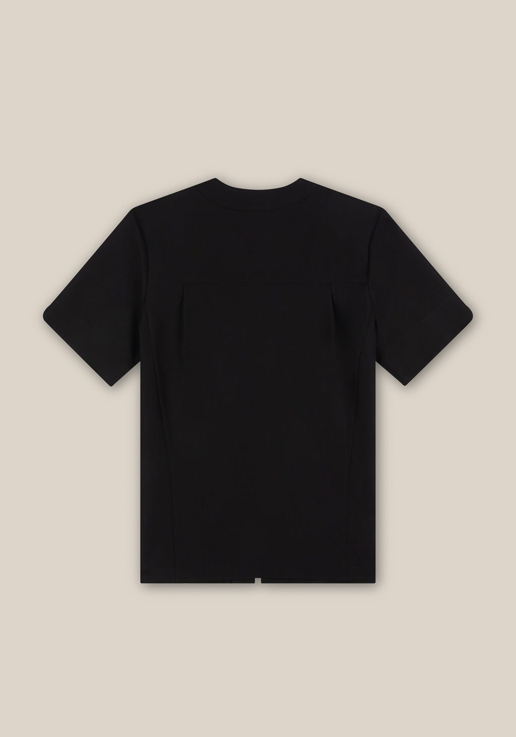 Teak Zip Through Tunic - Black