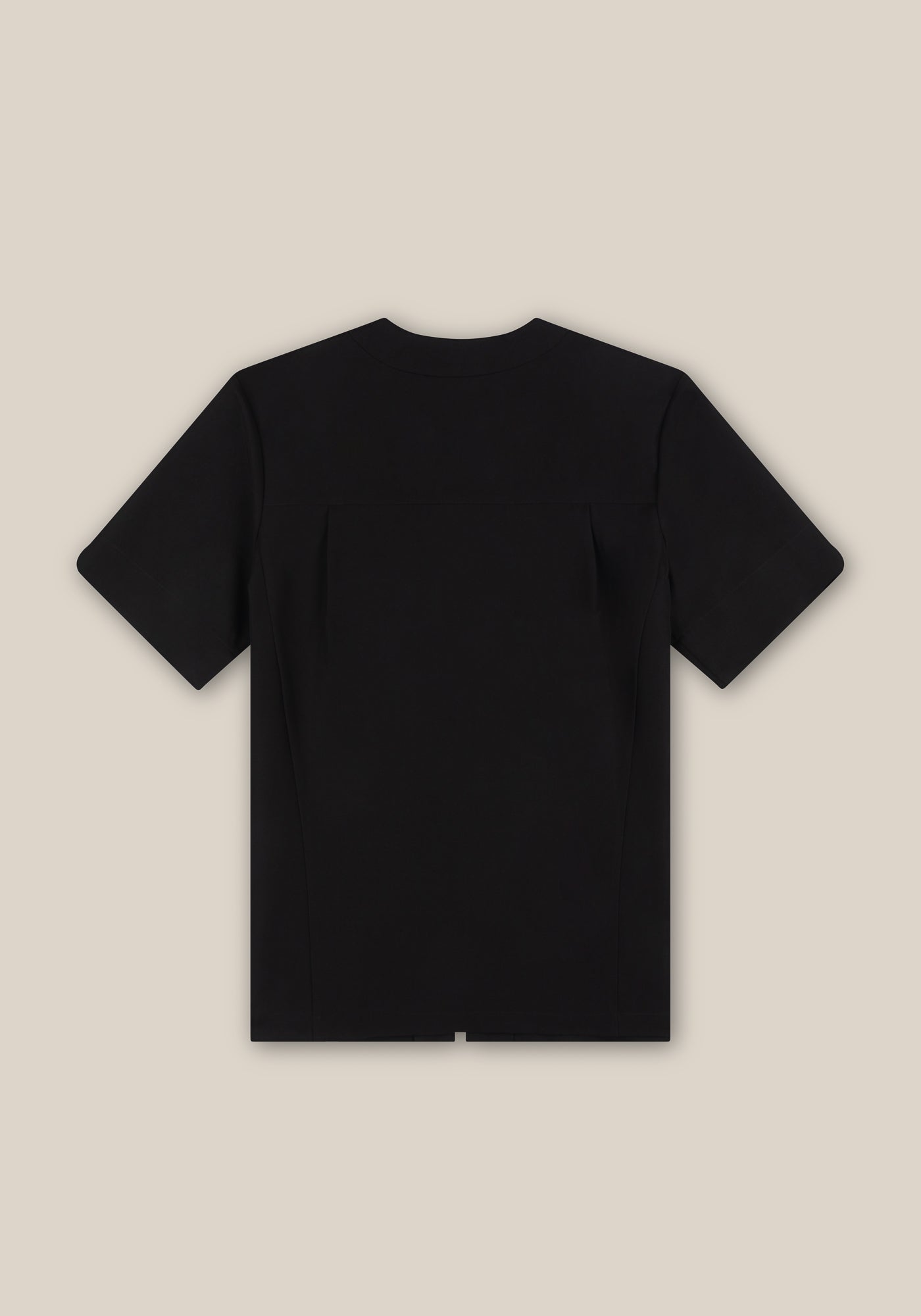 Teak Zip Through Tunic - Black