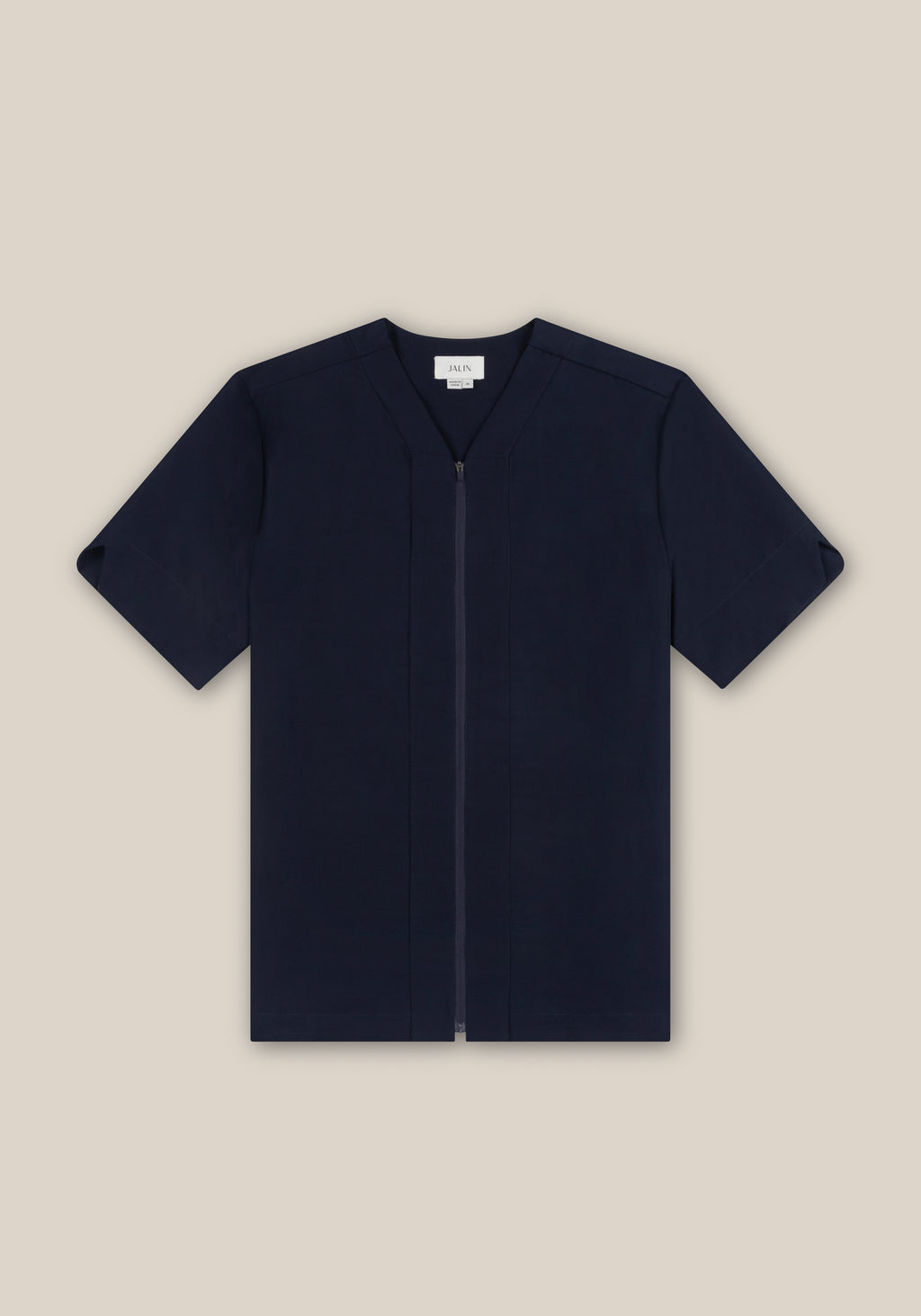 Teak Zip Through Tunic - Navy