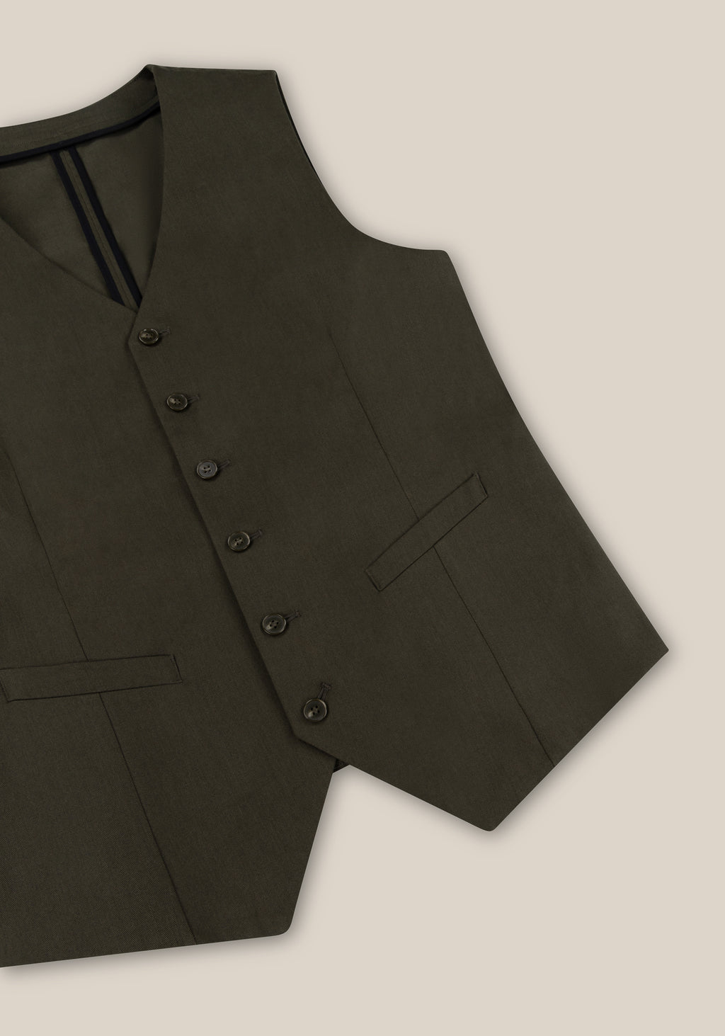 Zurich Waistcoat - Olive Khaki