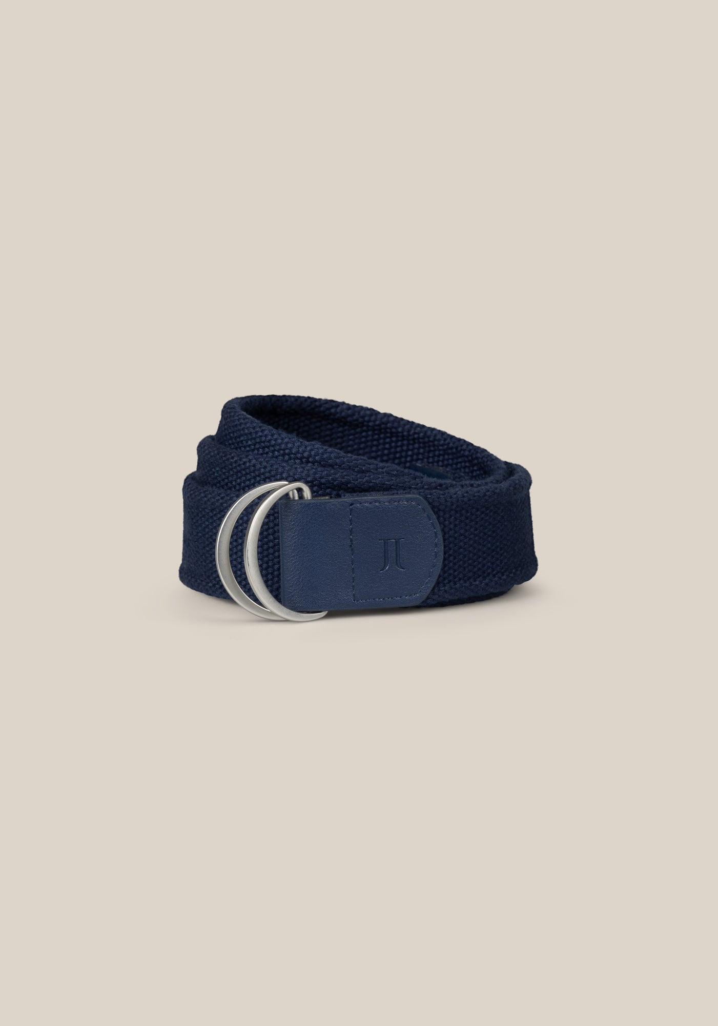 Tamarind Canvas D Ring Belt - Navy