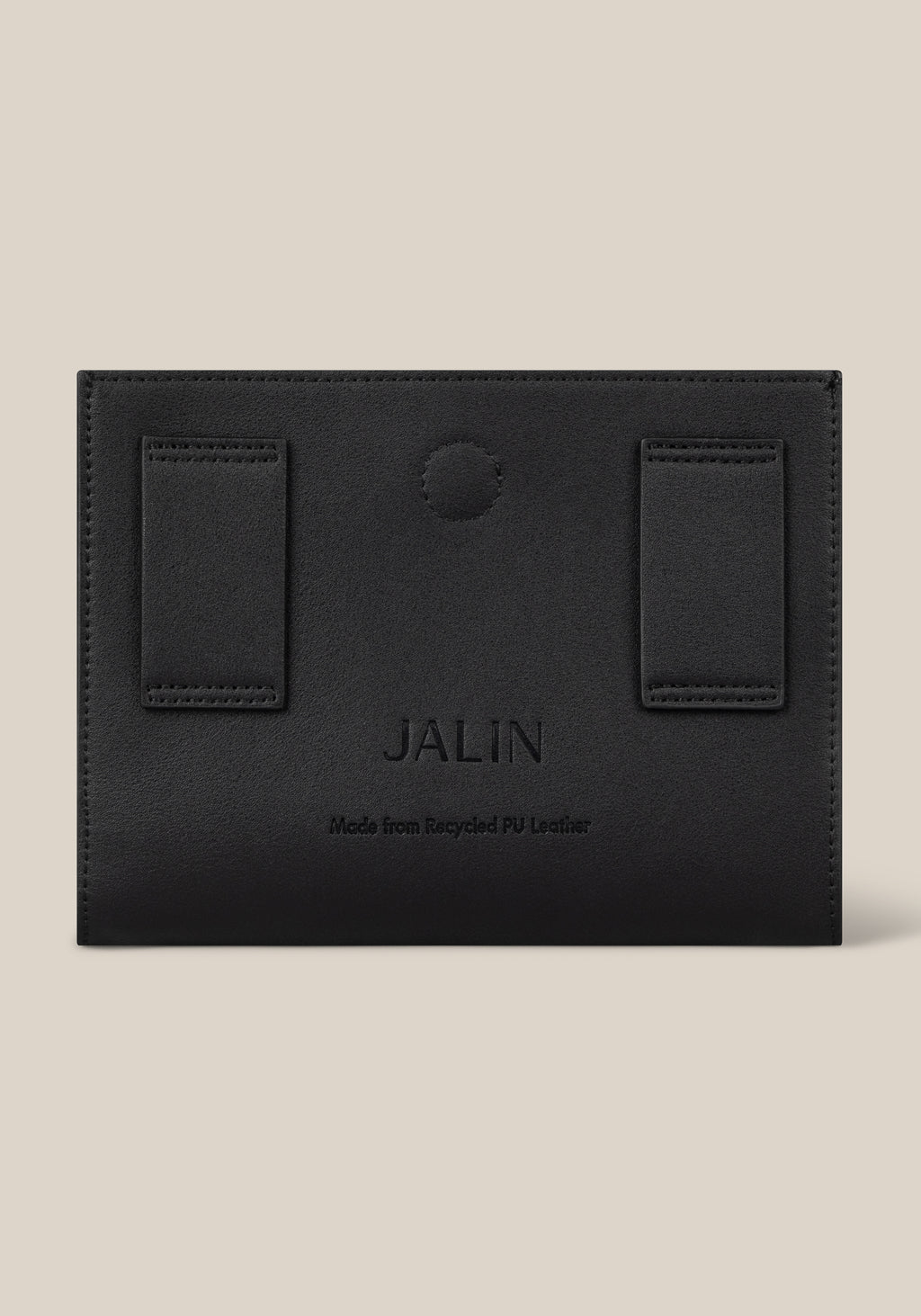 Date Magnetic Closure Pouch - Black